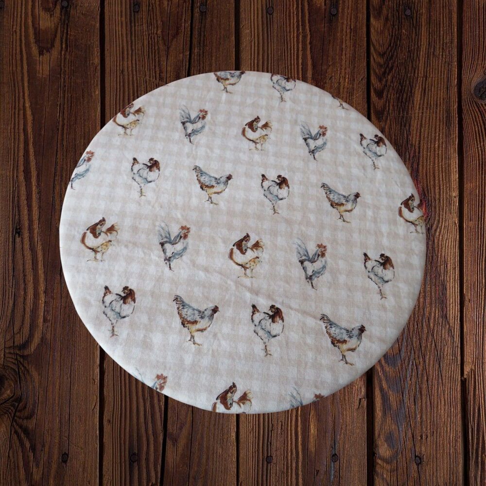 Kitchenaid Bowl Cover Reversible Chicken Gingham and Country Floral Mixer Cover